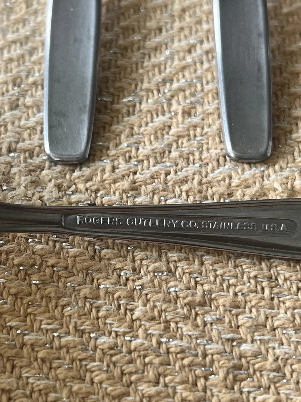 MODERN LIVING Rogers Satin Stainless Silverware Flatwear Salad Forks (3)